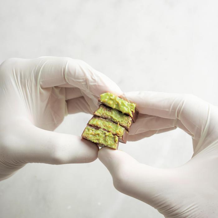 Dark Chocolate Pistachio Elephant Pralines in Box 3