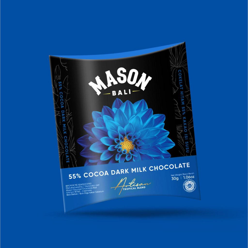 55% Cocoa Dark Milk Chocolate Bar (30g)